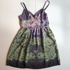 Staring at Stars Floral Patterned Top with Spaghetti Straps Size 4